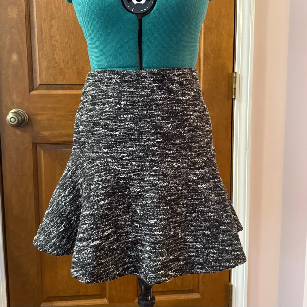 J. Crew black and white tweed skater skirt 2